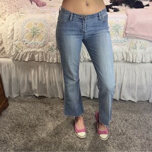 Y2K Bad Girls Light Wash Women's Jeans - Classic Straight Crop